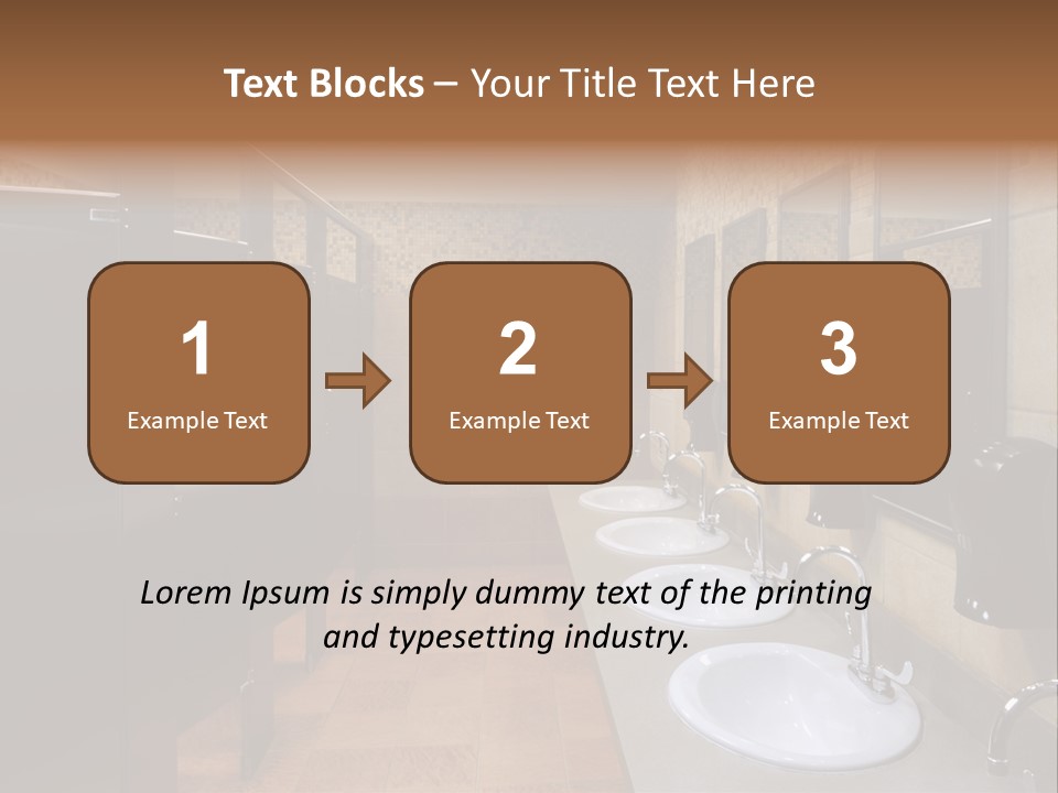Restroom Washstand Faucet PowerPoint Template