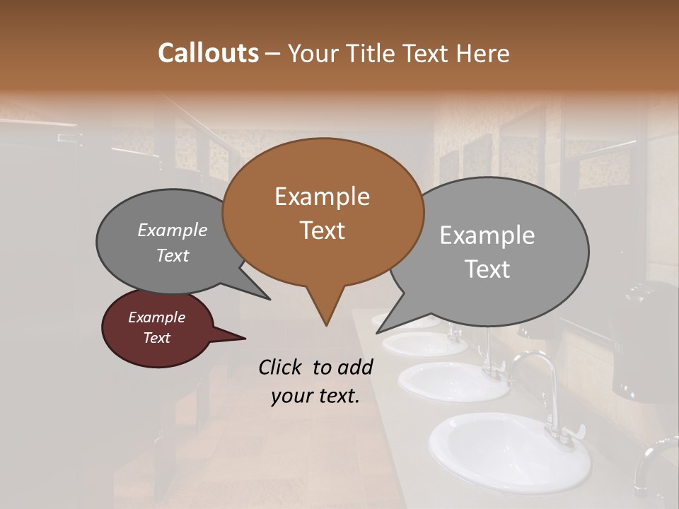 Restroom Washstand Faucet PowerPoint Template