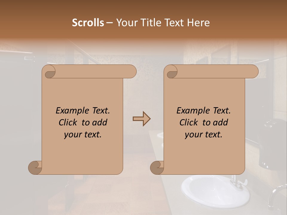 Restroom Washstand Faucet PowerPoint Template