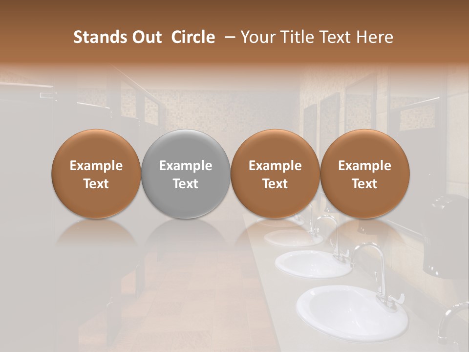 Restroom Washstand Faucet PowerPoint Template