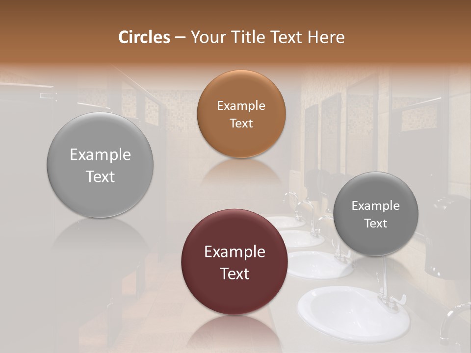 Restroom Washstand Faucet PowerPoint Template