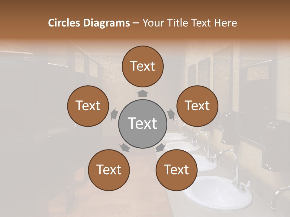 Restroom Washstand Faucet PowerPoint Template