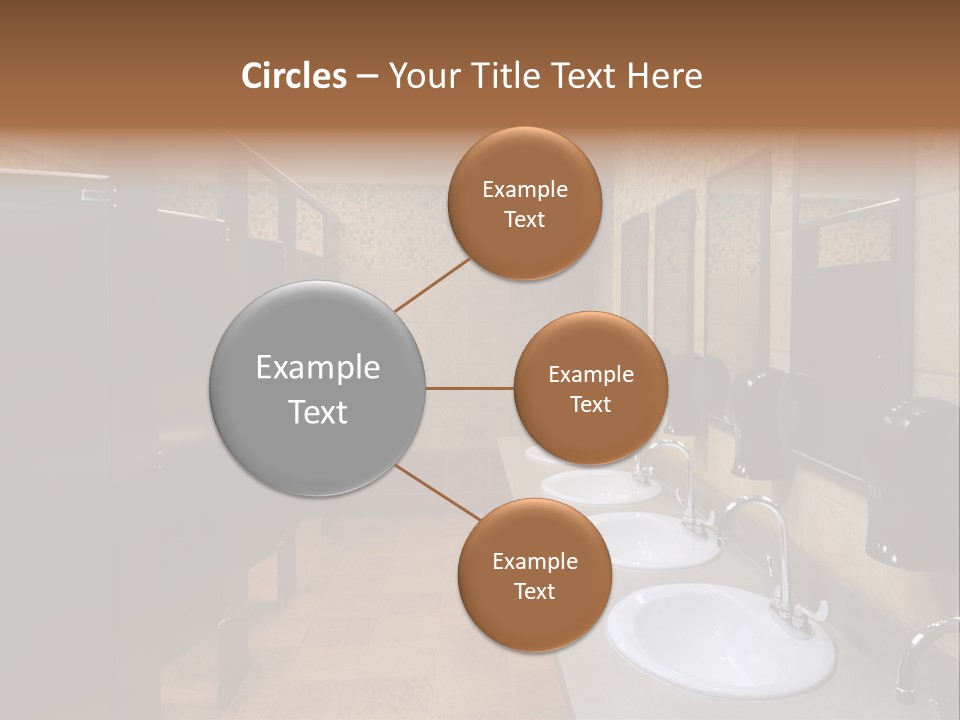 Restroom Washstand Faucet PowerPoint Template