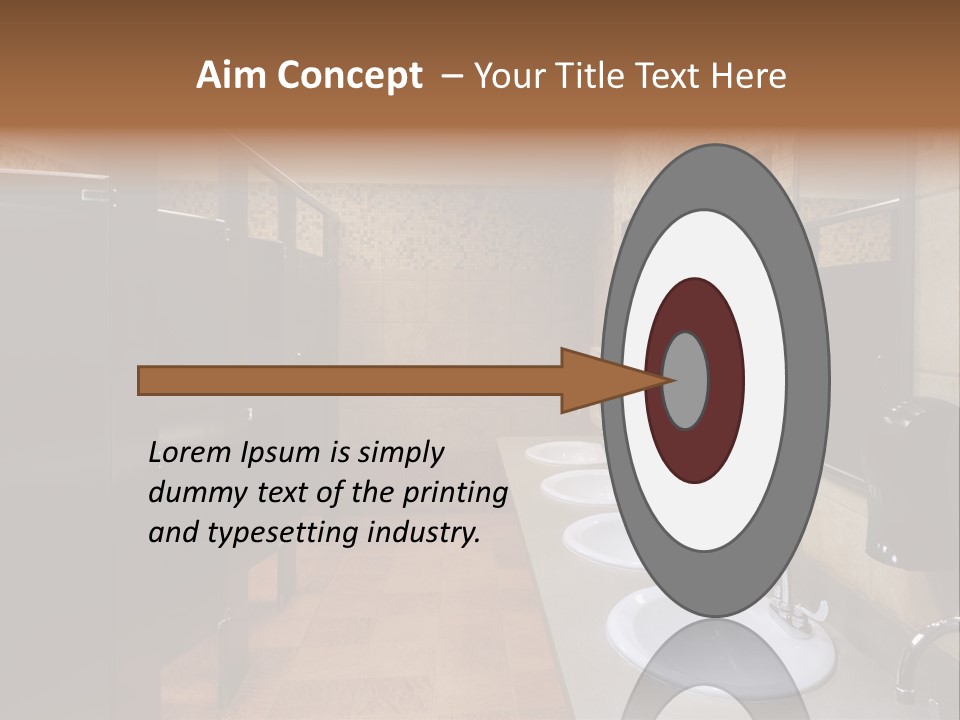 Restroom Washstand Faucet PowerPoint Template