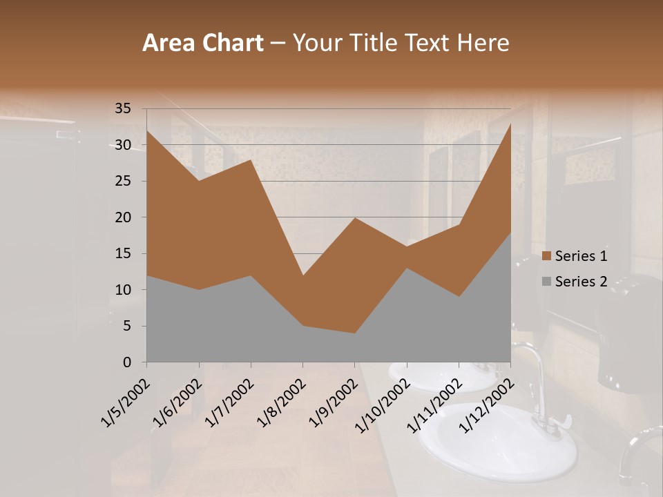Restroom Washstand Faucet PowerPoint Template