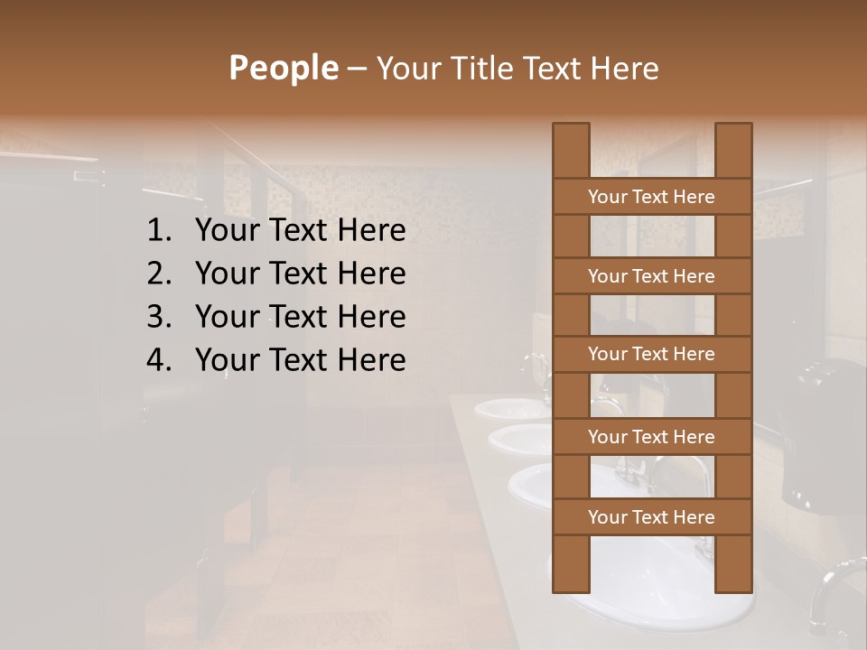 Restroom Washstand Faucet PowerPoint Template