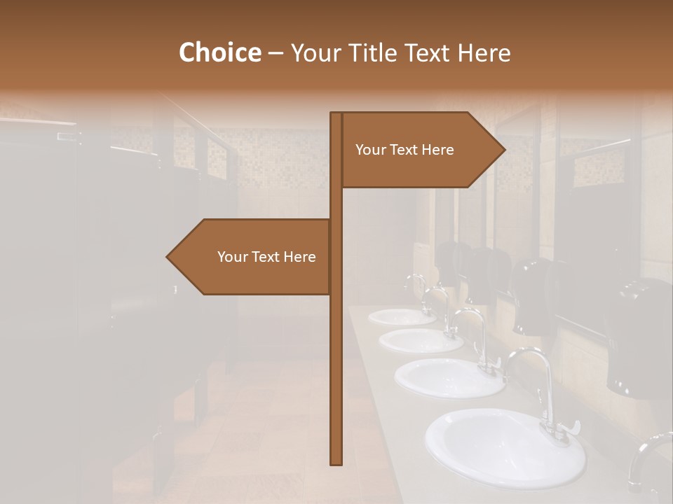 Restroom Washstand Faucet PowerPoint Template