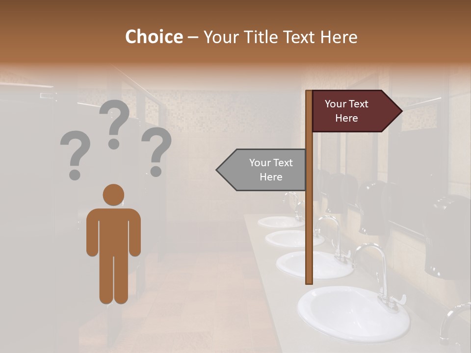 Restroom Washstand Faucet PowerPoint Template