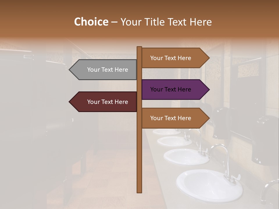 Restroom Washstand Faucet PowerPoint Template