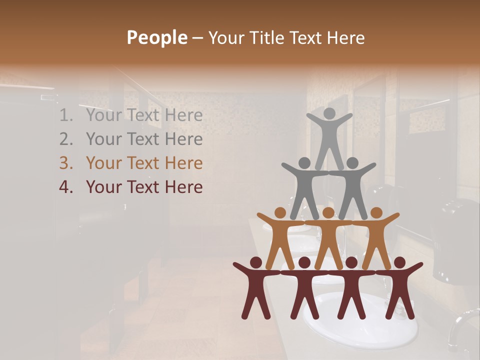 Restroom Washstand Faucet PowerPoint Template