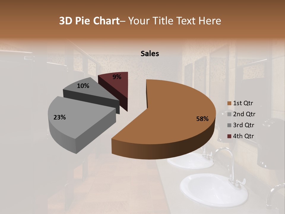 Restroom Washstand Faucet PowerPoint Template