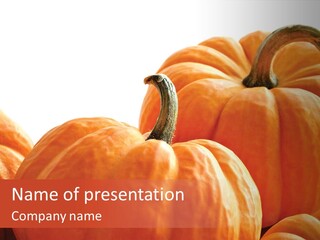 Border Pumpkins Little PowerPoint Template