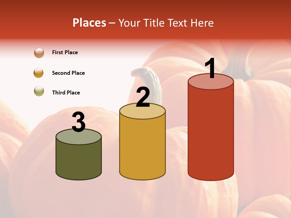 Border Pumpkins Little PowerPoint Template