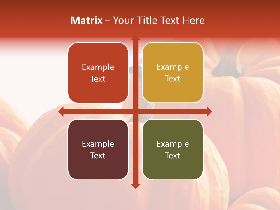 Border Pumpkins Little PowerPoint Template