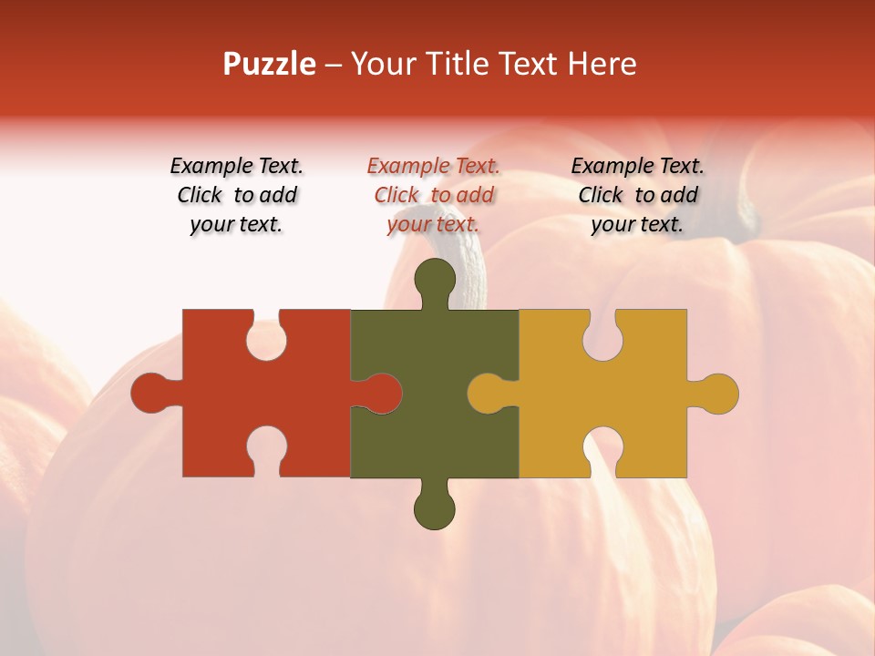 Border Pumpkins Little PowerPoint Template