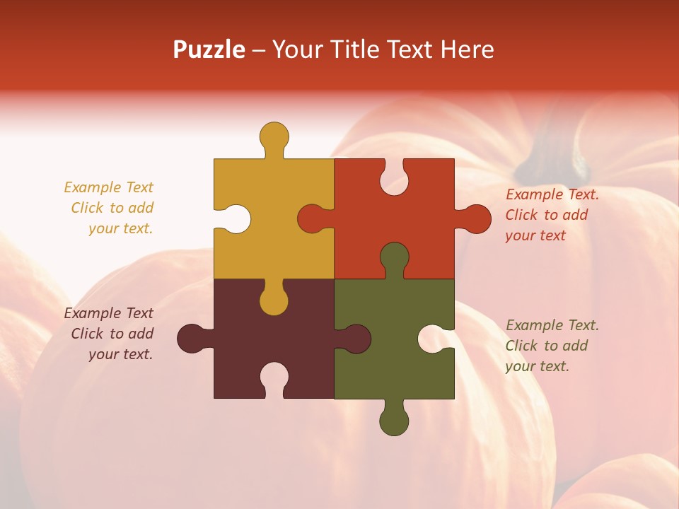 Border Pumpkins Little PowerPoint Template