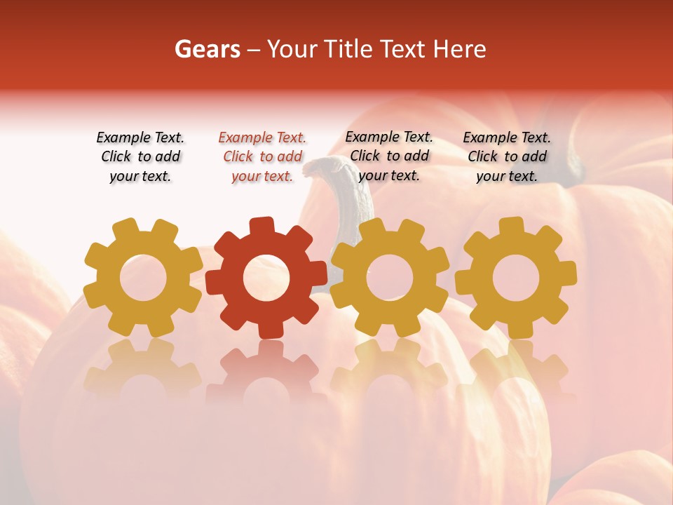 Border Pumpkins Little PowerPoint Template