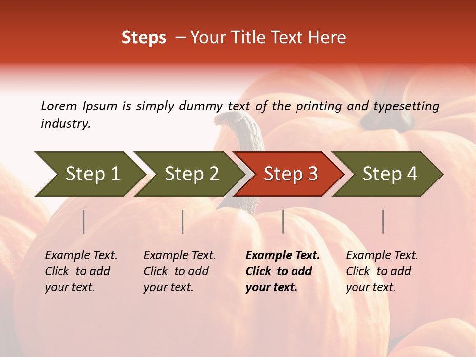 Border Pumpkins Little PowerPoint Template