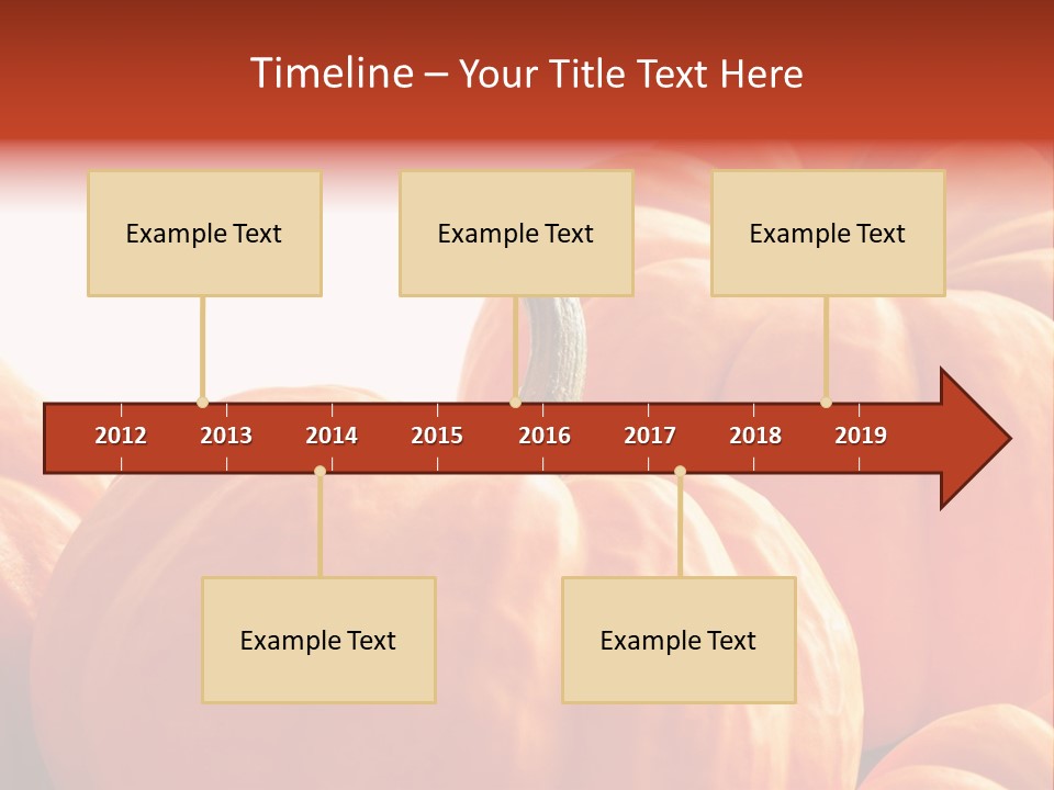 Border Pumpkins Little PowerPoint Template