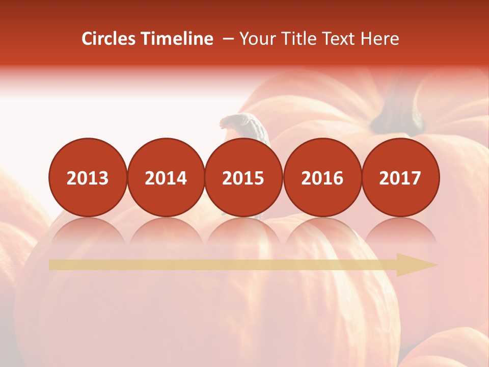 Border Pumpkins Little PowerPoint Template