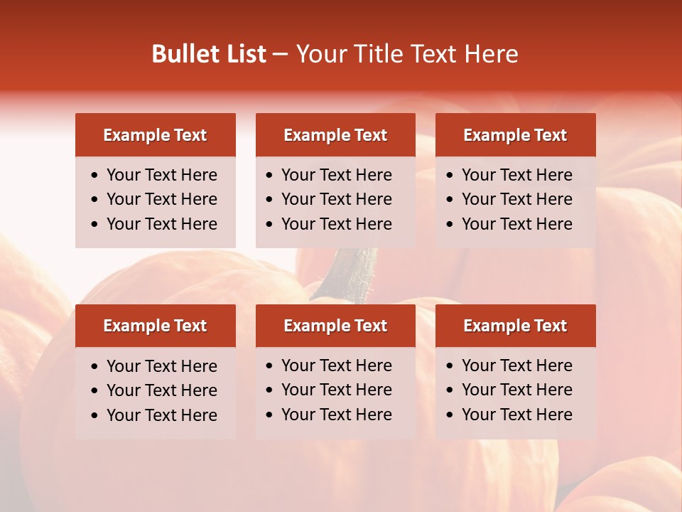 Border Pumpkins Little PowerPoint Template