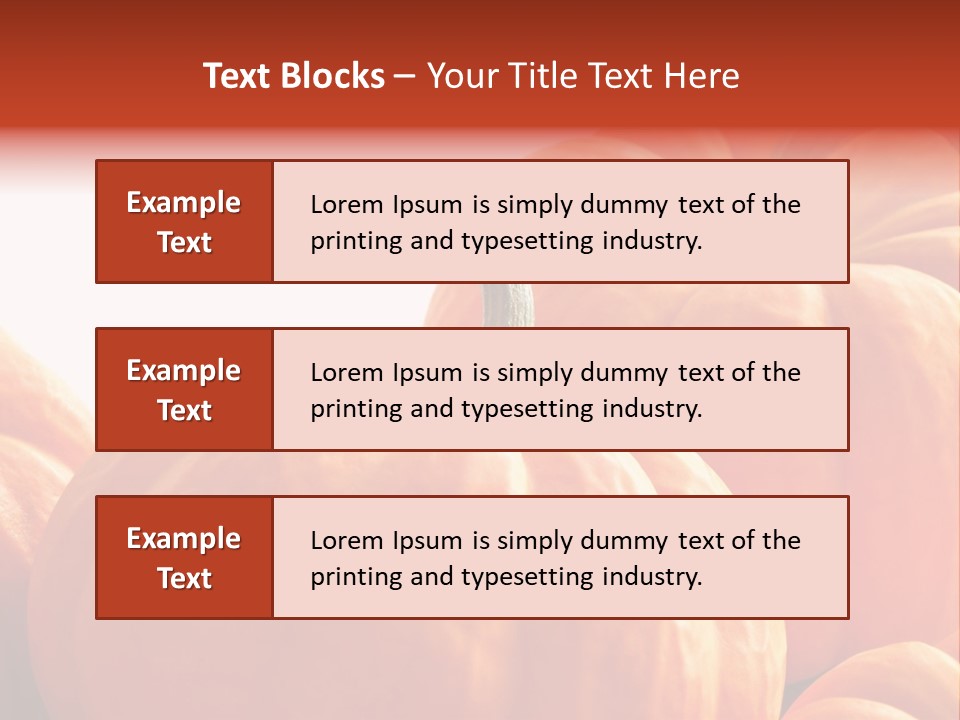 Border Pumpkins Little PowerPoint Template