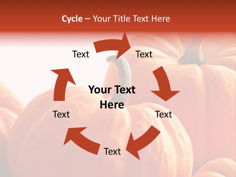 Border Pumpkins Little PowerPoint Template