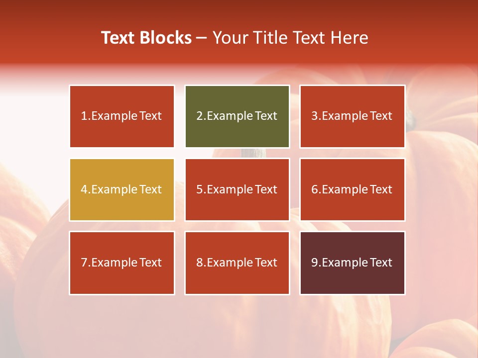 Border Pumpkins Little PowerPoint Template