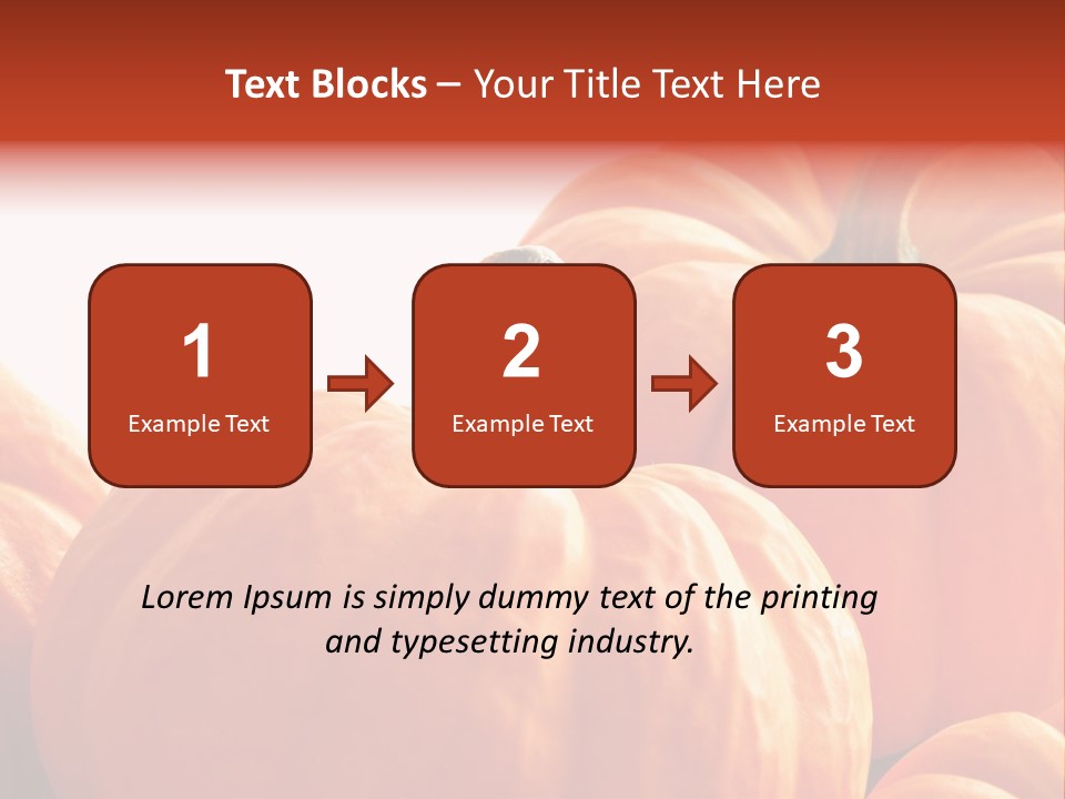 Border Pumpkins Little PowerPoint Template