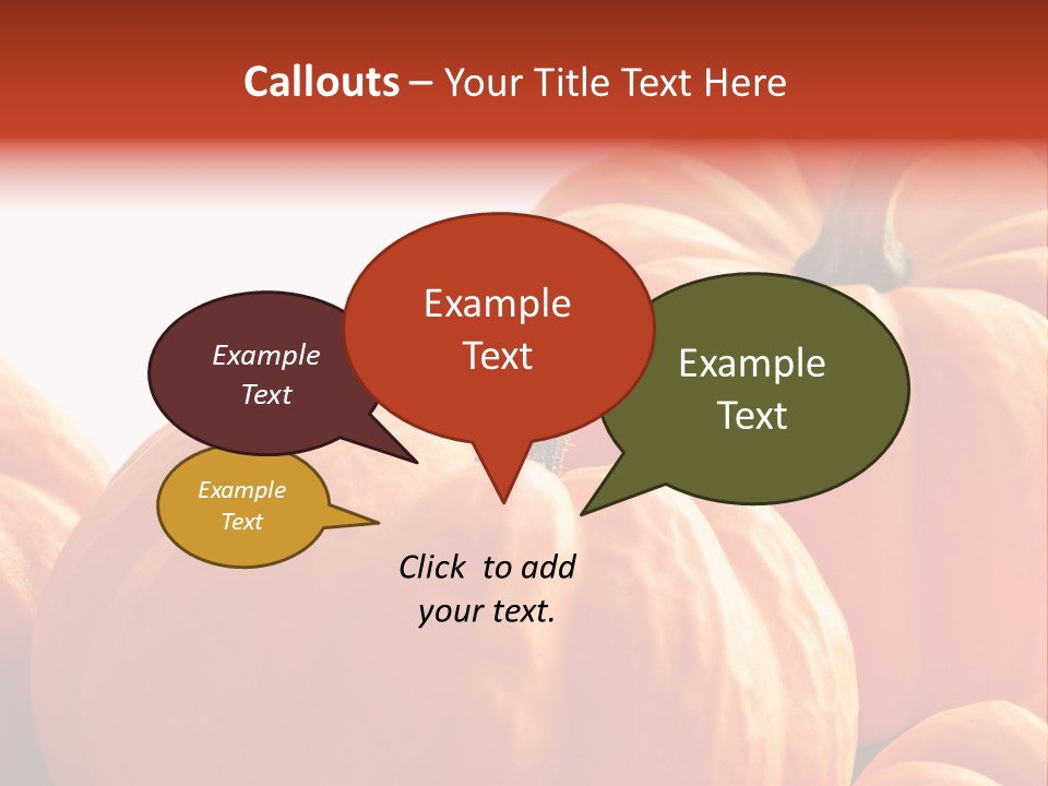 Border Pumpkins Little PowerPoint Template