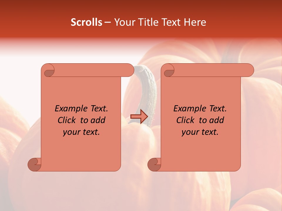 Border Pumpkins Little PowerPoint Template