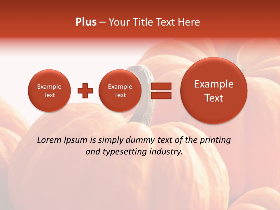 Border Pumpkins Little PowerPoint Template