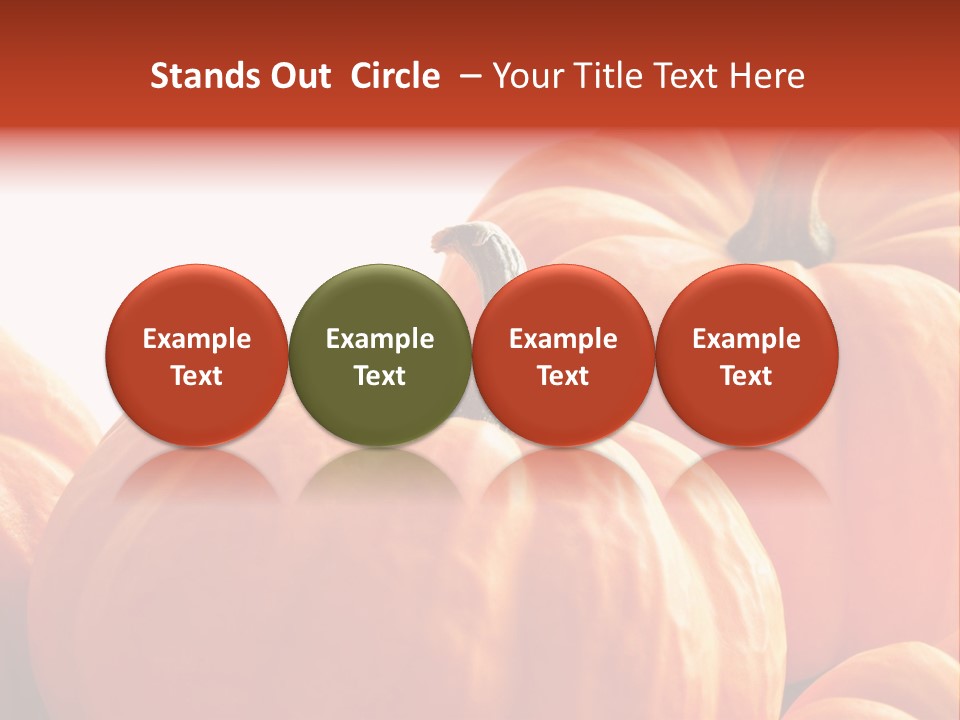 Border Pumpkins Little PowerPoint Template