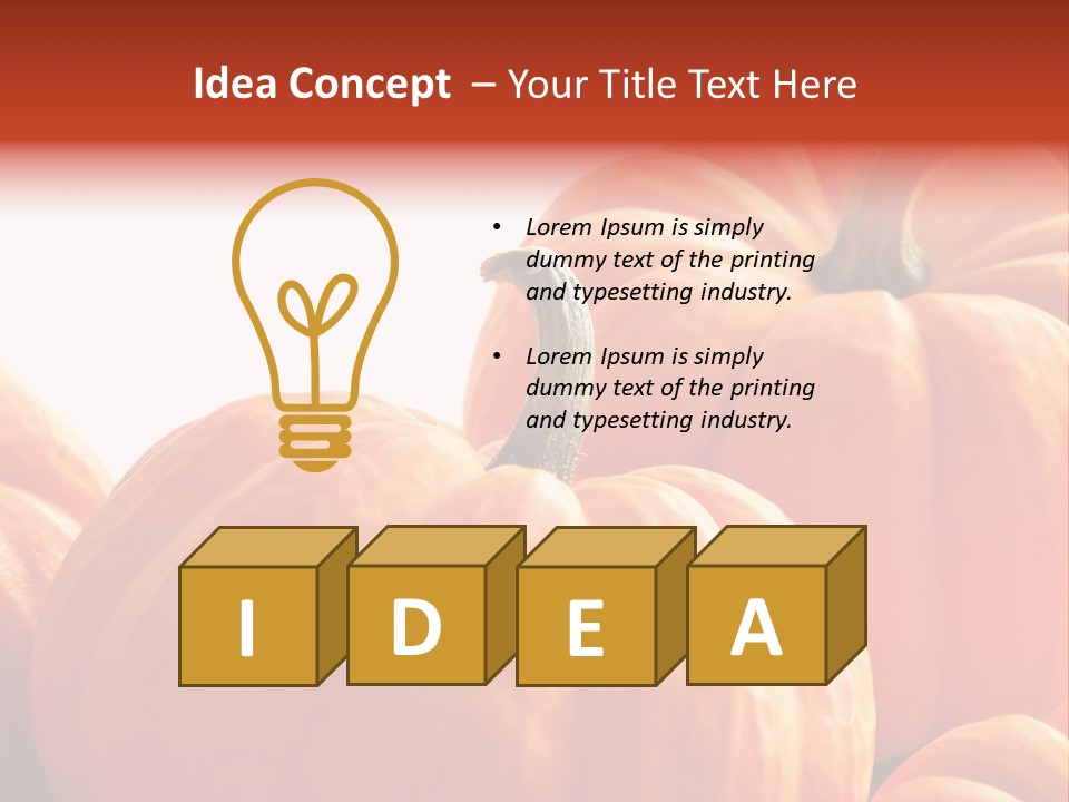 Border Pumpkins Little PowerPoint Template