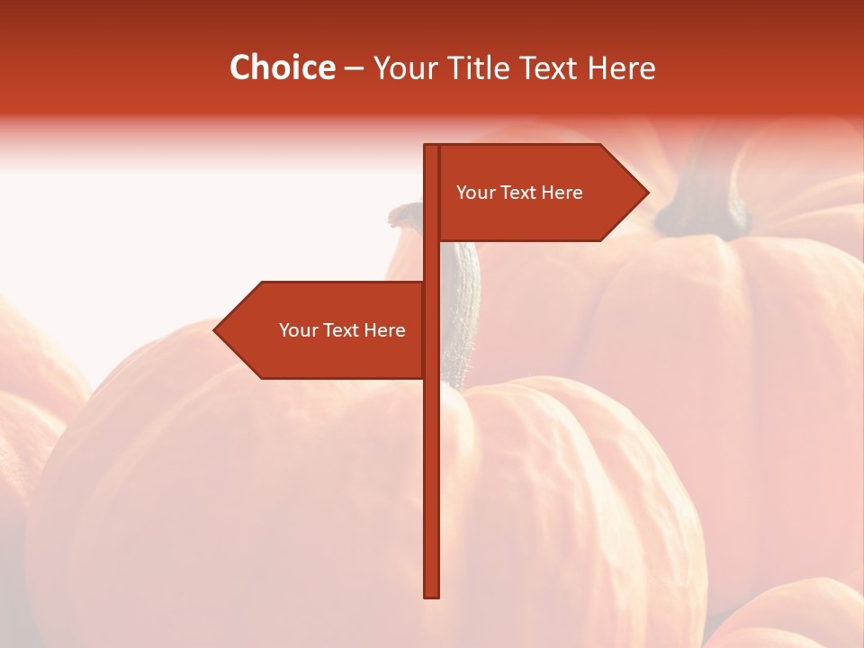 Border Pumpkins Little PowerPoint Template