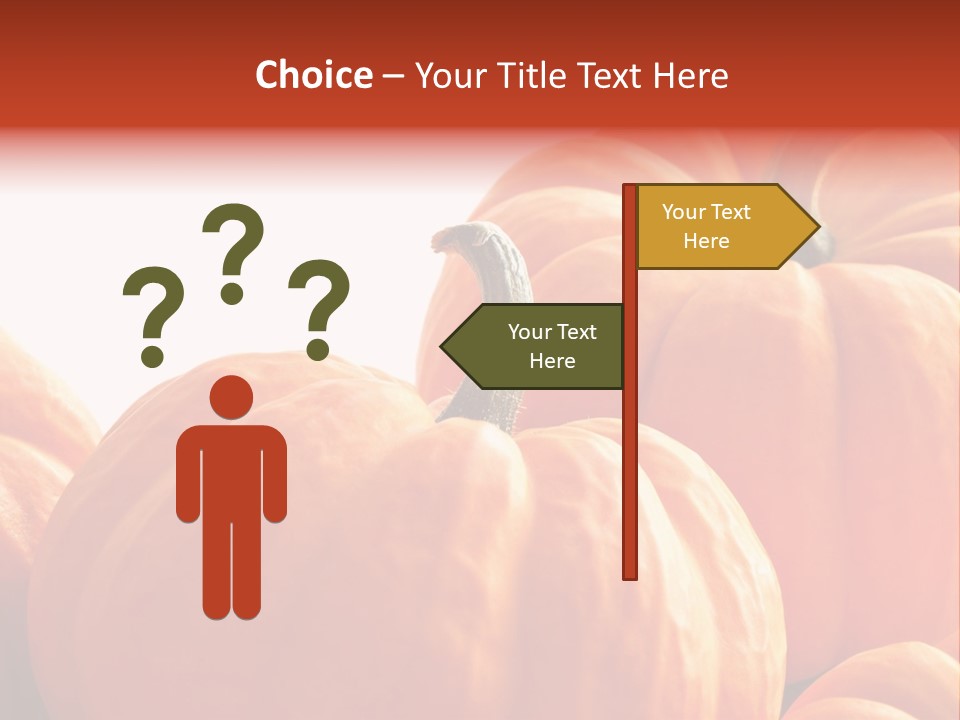 Border Pumpkins Little PowerPoint Template