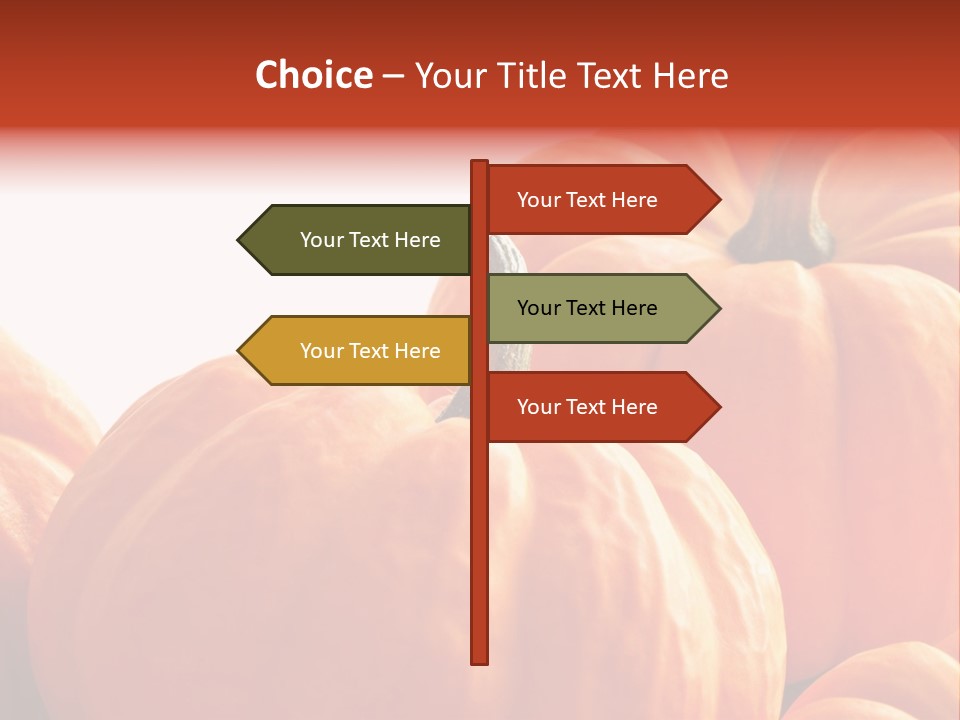 Border Pumpkins Little PowerPoint Template