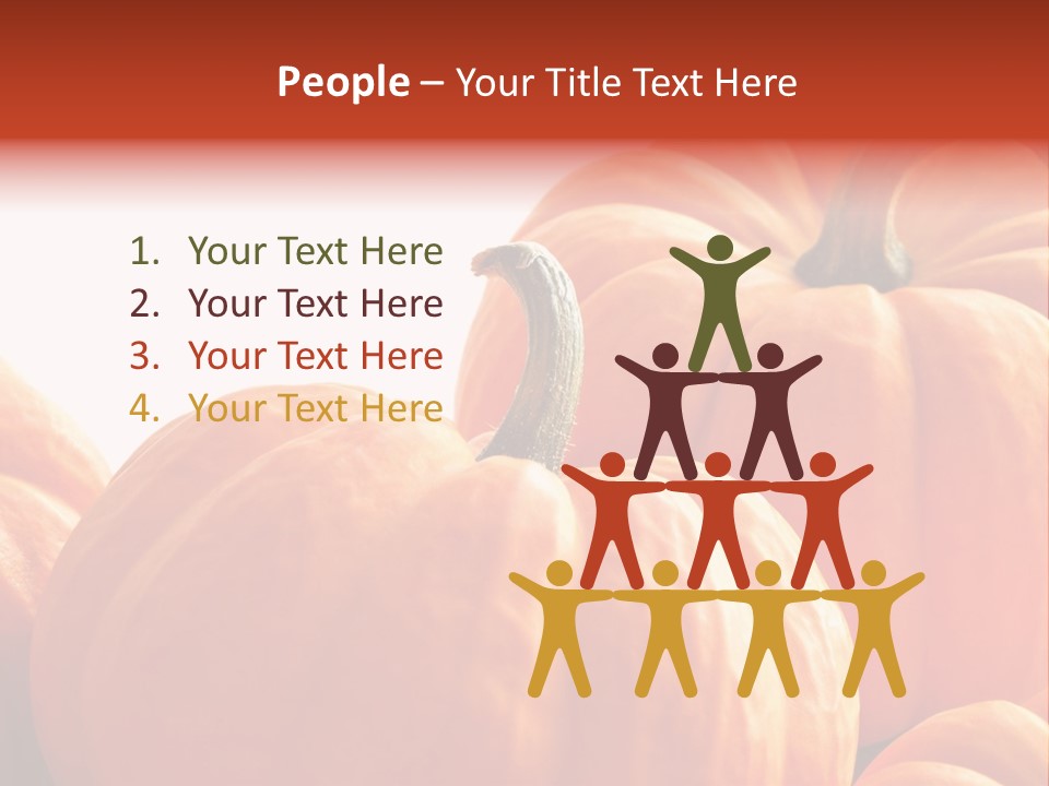 Border Pumpkins Little PowerPoint Template