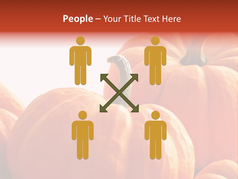 Border Pumpkins Little PowerPoint Template