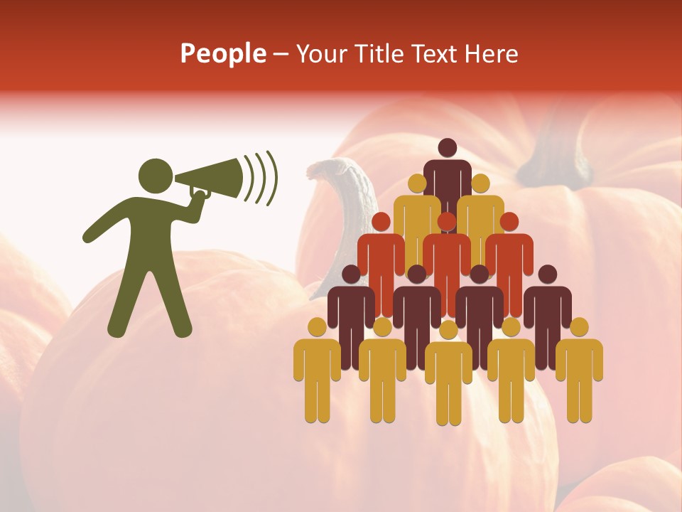 Border Pumpkins Little PowerPoint Template