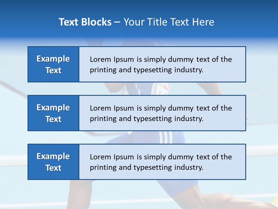 Fastest Bronze Competitor PowerPoint Template