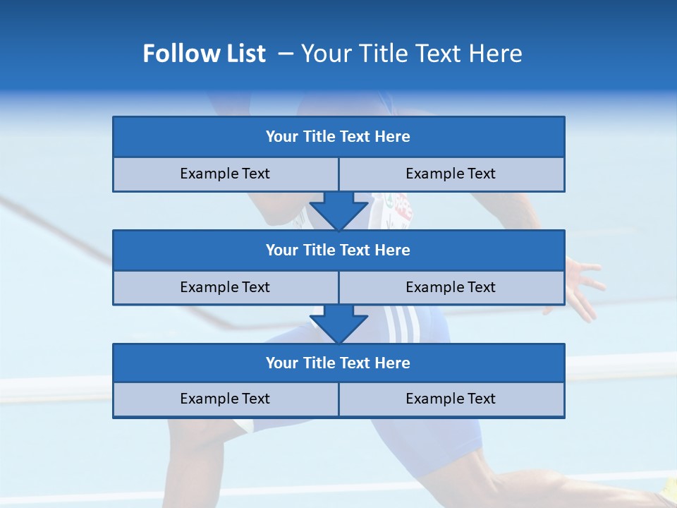 Fastest Bronze Competitor PowerPoint Template