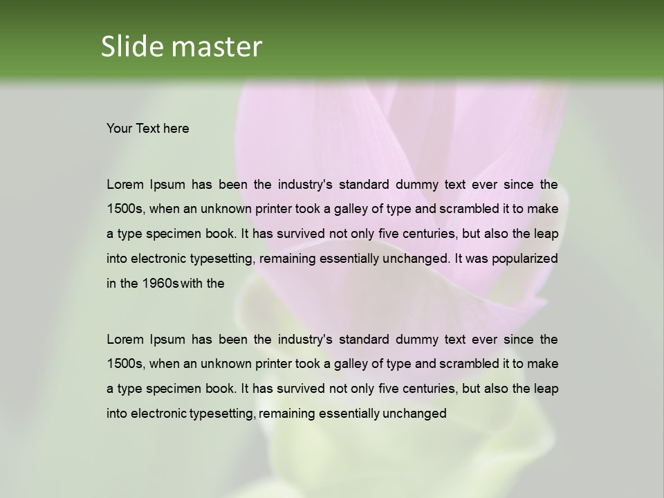 Medicinal Tropic Fragrant PowerPoint Template