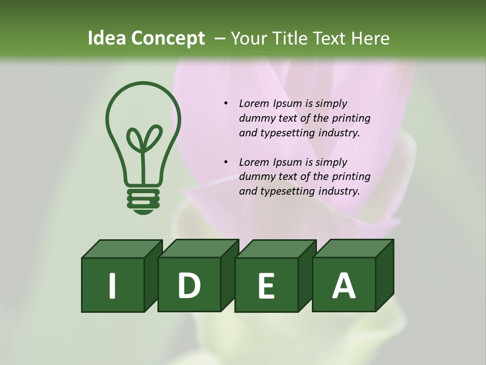 Medicinal Tropic Fragrant PowerPoint Template