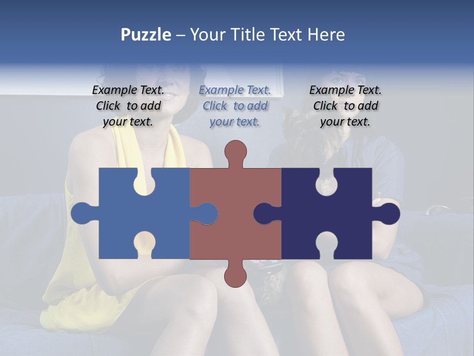 Terrier Brunette Affected PowerPoint Template