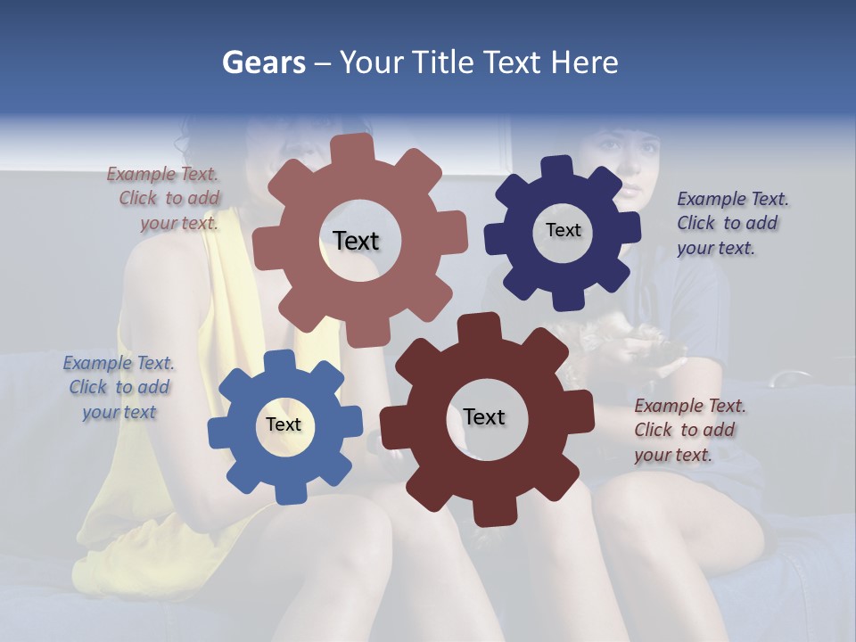 Terrier Brunette Affected PowerPoint Template