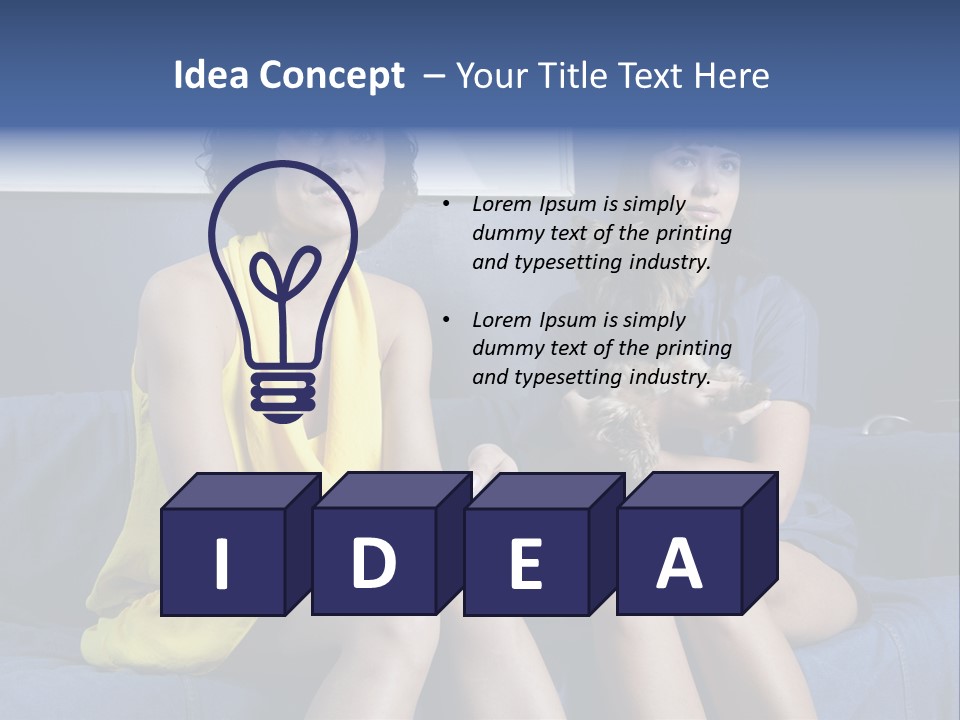 Terrier Brunette Affected PowerPoint Template