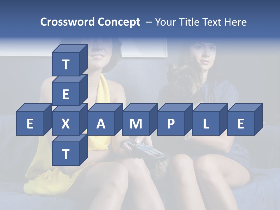 Terrier Brunette Affected PowerPoint Template