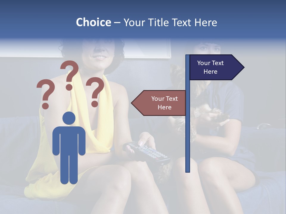 Terrier Brunette Affected PowerPoint Template