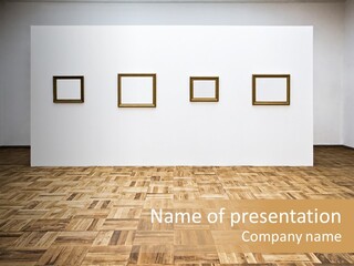Art Wall Fine PowerPoint Template